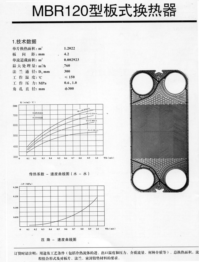 济南MBR120型板式换热器